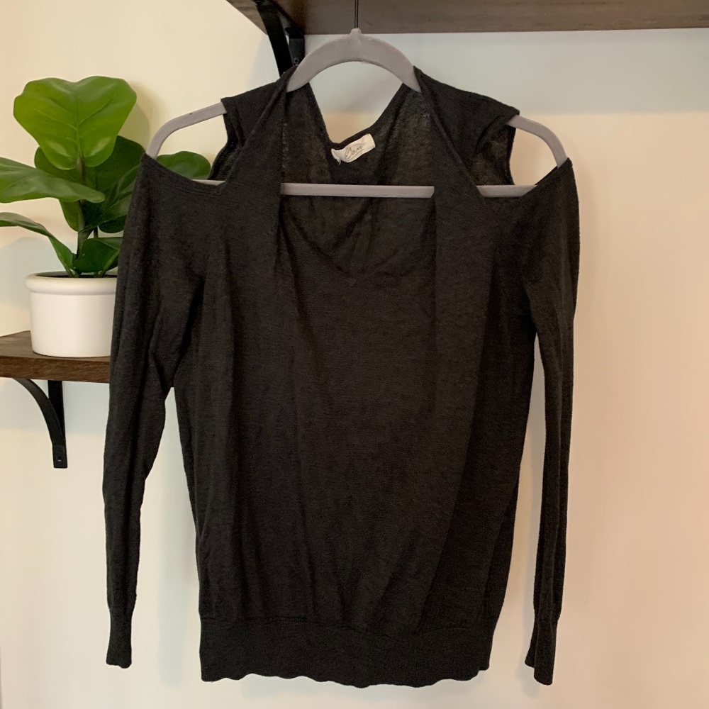 Elan Shoulder Cutout Sweater